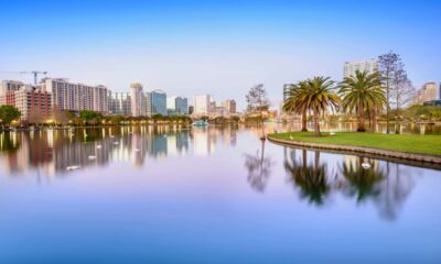 Central Florida City of Orlando and Lake Eola